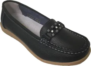 N-52 Women's Loafers Leather Casual Comfort Slip On Oxfords Deck Moc Sneaker Colors Moccasin Shoes