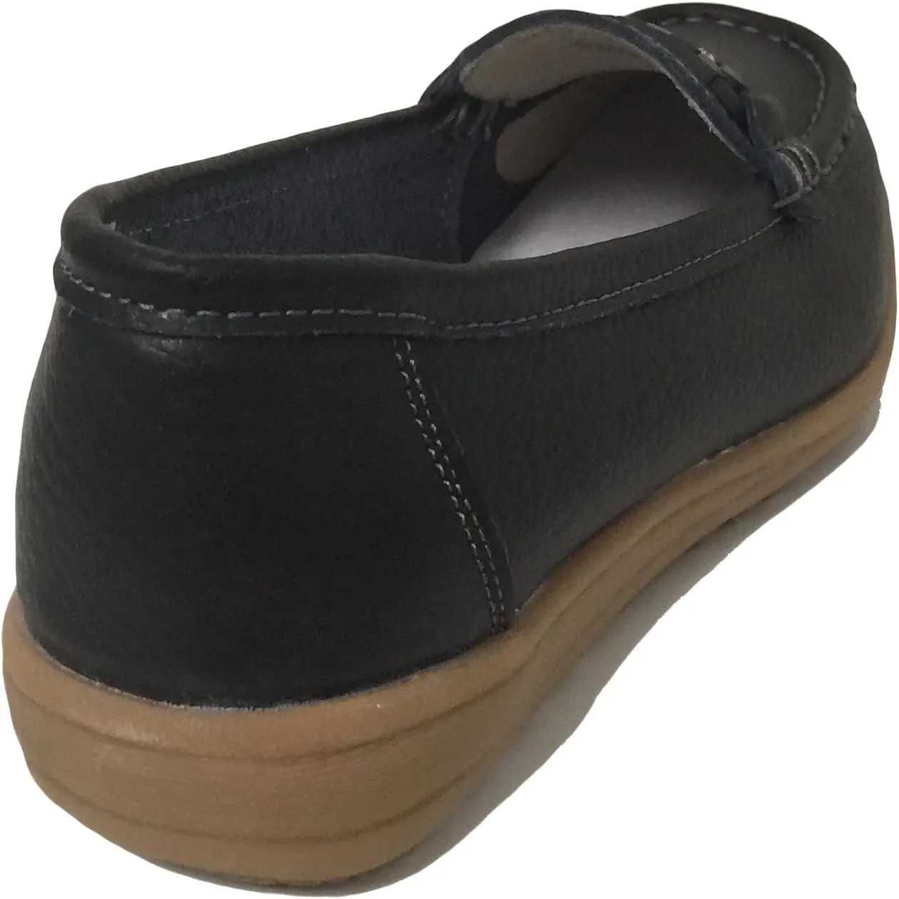 N-52 Women's Loafers Leather Casual Comfort Slip On Oxfords Deck Moc Sneaker Colors Moccasin Shoes