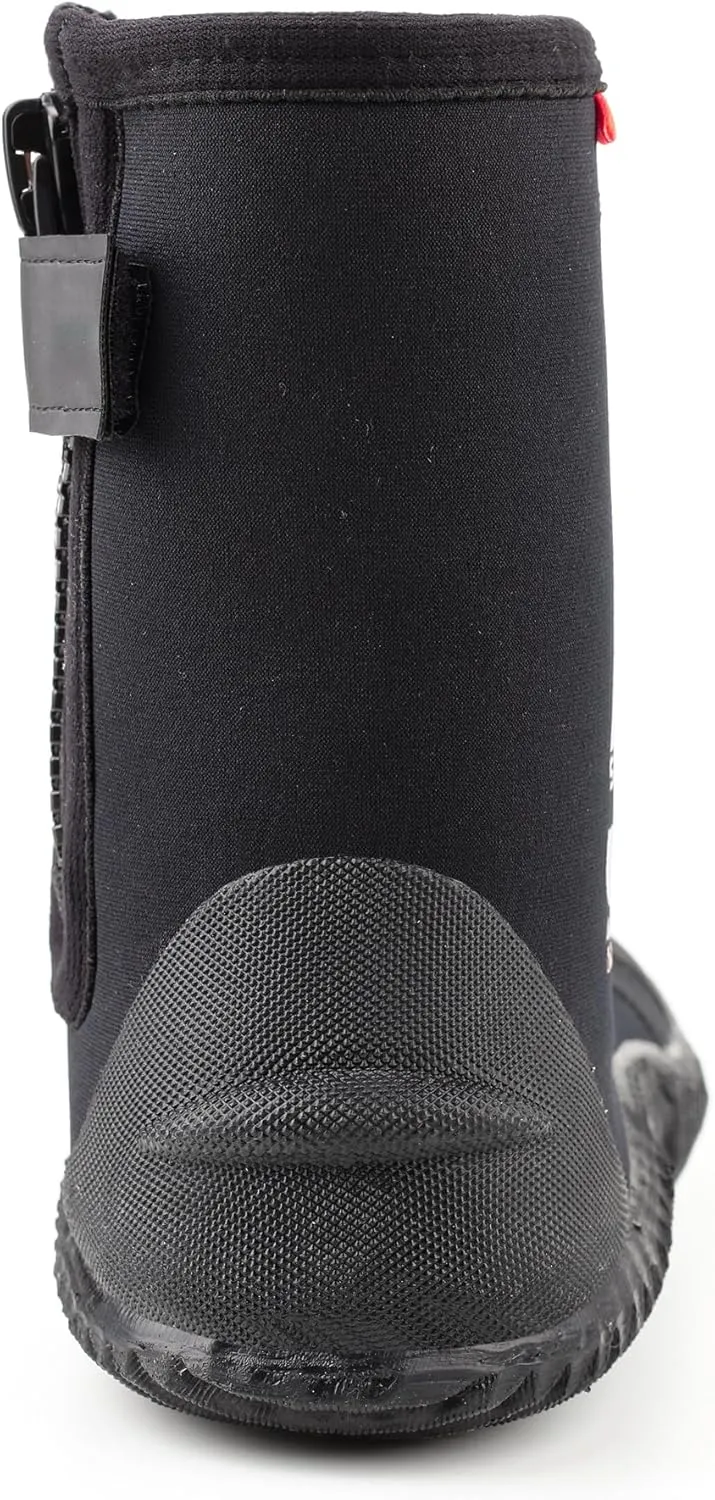 Neoprene Dive Boots 5mm with Anti-Slip Sole for Water Sports, Scuba Diving, Snorkeling, Rafting, Kayaking