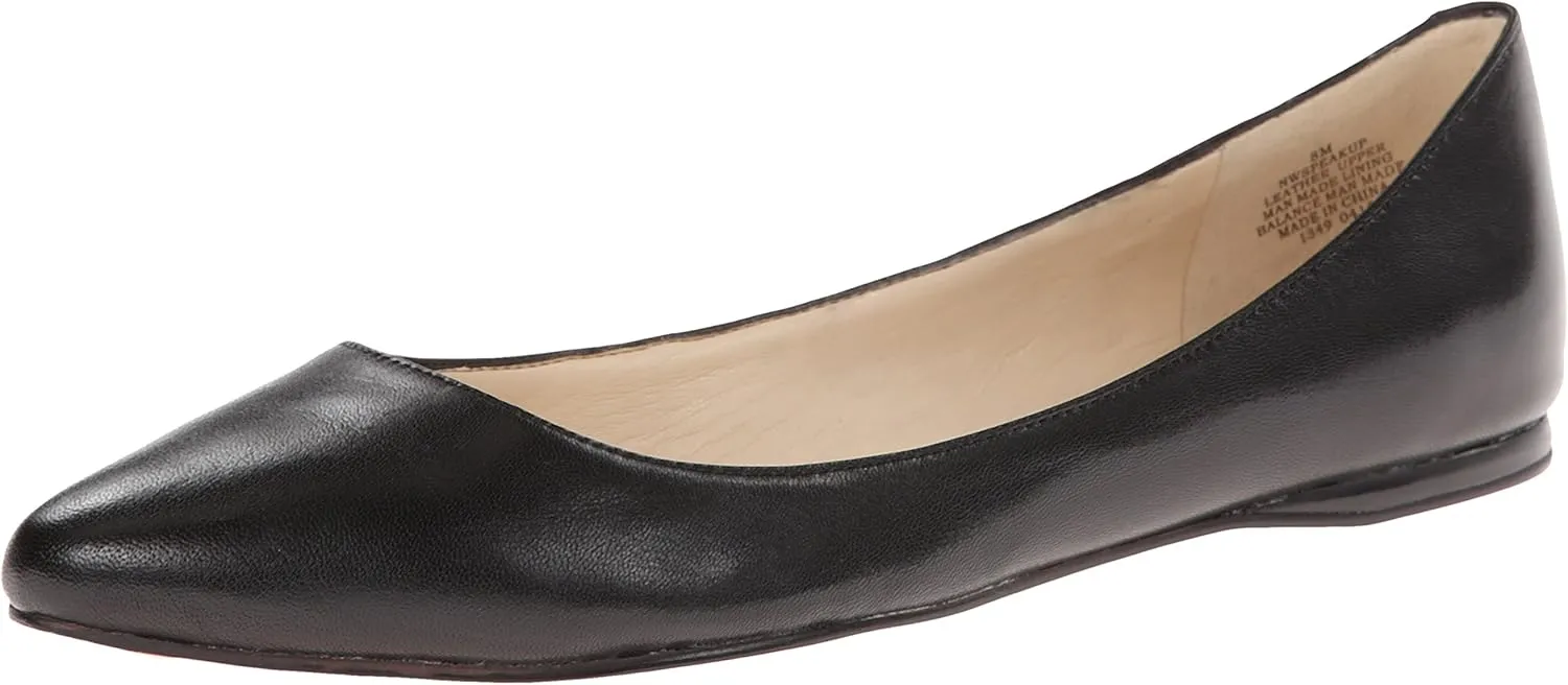 Nine West Women's Speakup Ballet Flat, Black, 8