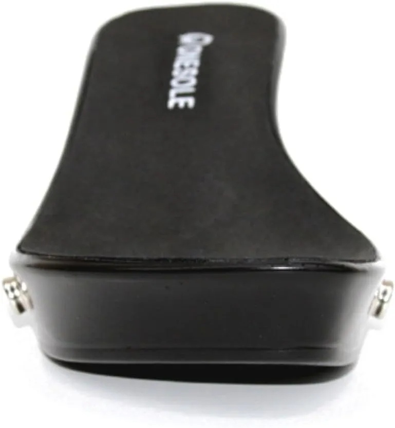 Onesole interchangeable Tops for women's wedge Sandals with 2 designs, Black Sole, Shoe Kit, travel friendly, As Seen on Shark Tank