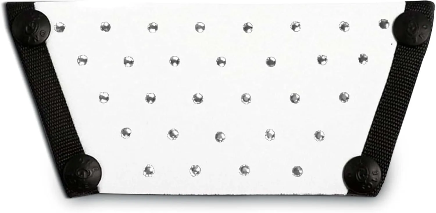 Onesole Sandal Almost Decadent Crystal WhiteTop, Crystal Print Top for Women, Interchangeable Tops for Women's Wedge Sandals with Print Designs, Travel-Friendly, As Seen on Shark Tank…