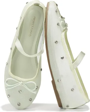 Project Cloud Ballet Flats Shoes for Women - Lightweight & Stylish Ballet Flats for Women Footwear - Non-Slip Mary Jane Shoes with Memory Foam - Casual Footwear for All-Day Comfort