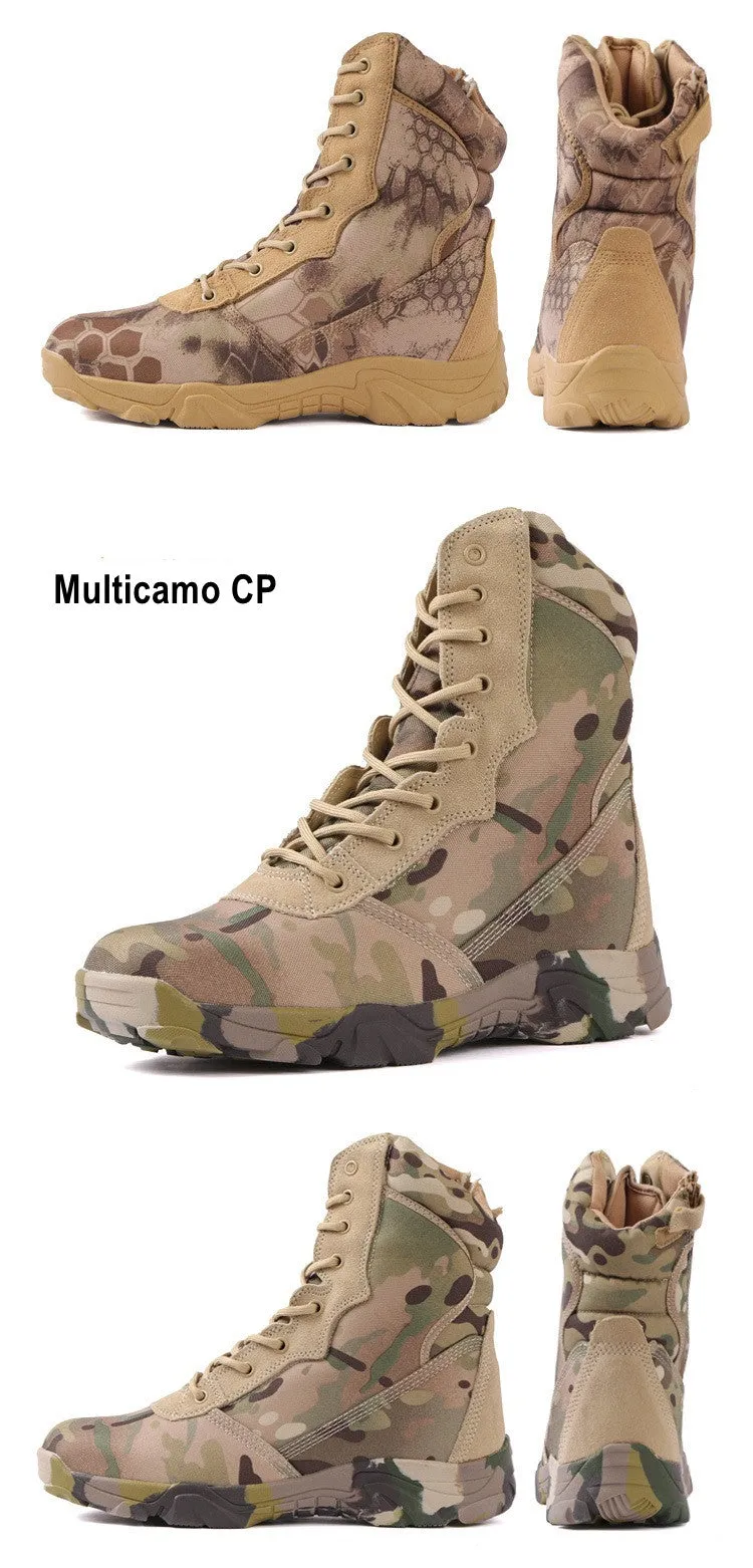Python Desert Army Boots Tactical Military Boots Work Shoes Bota Masculina Black Motorcycle Boots Hiking Hunting Combat Shoes