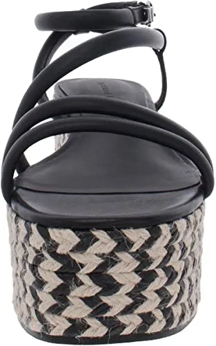 Rebecca Minkoff Womens Josefia Leather Espadrilles Black 8.5 Medium (B,M)