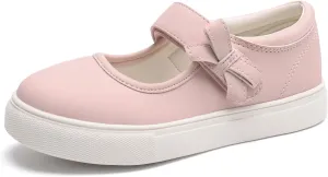 Rihero Girls Sneakers Kids School Uniform Mary Jane Shoes Casual Walking Shoes for Toddler Little Big Kids