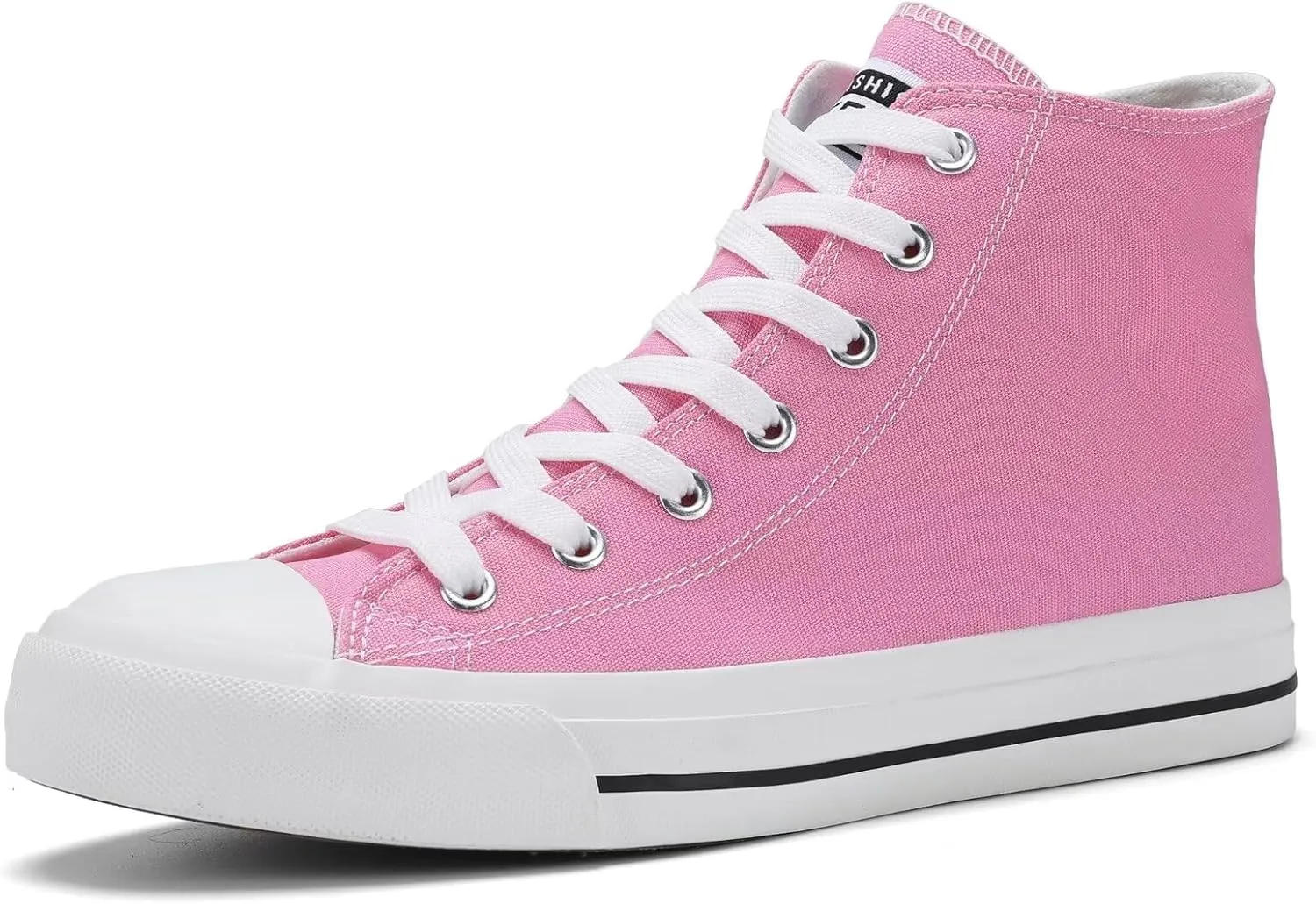 Rorbte Womens High Top Sneakers for Women Classic Lace Up Cotton Canvas Shoes Womens Casual Canvas Walking Shoes