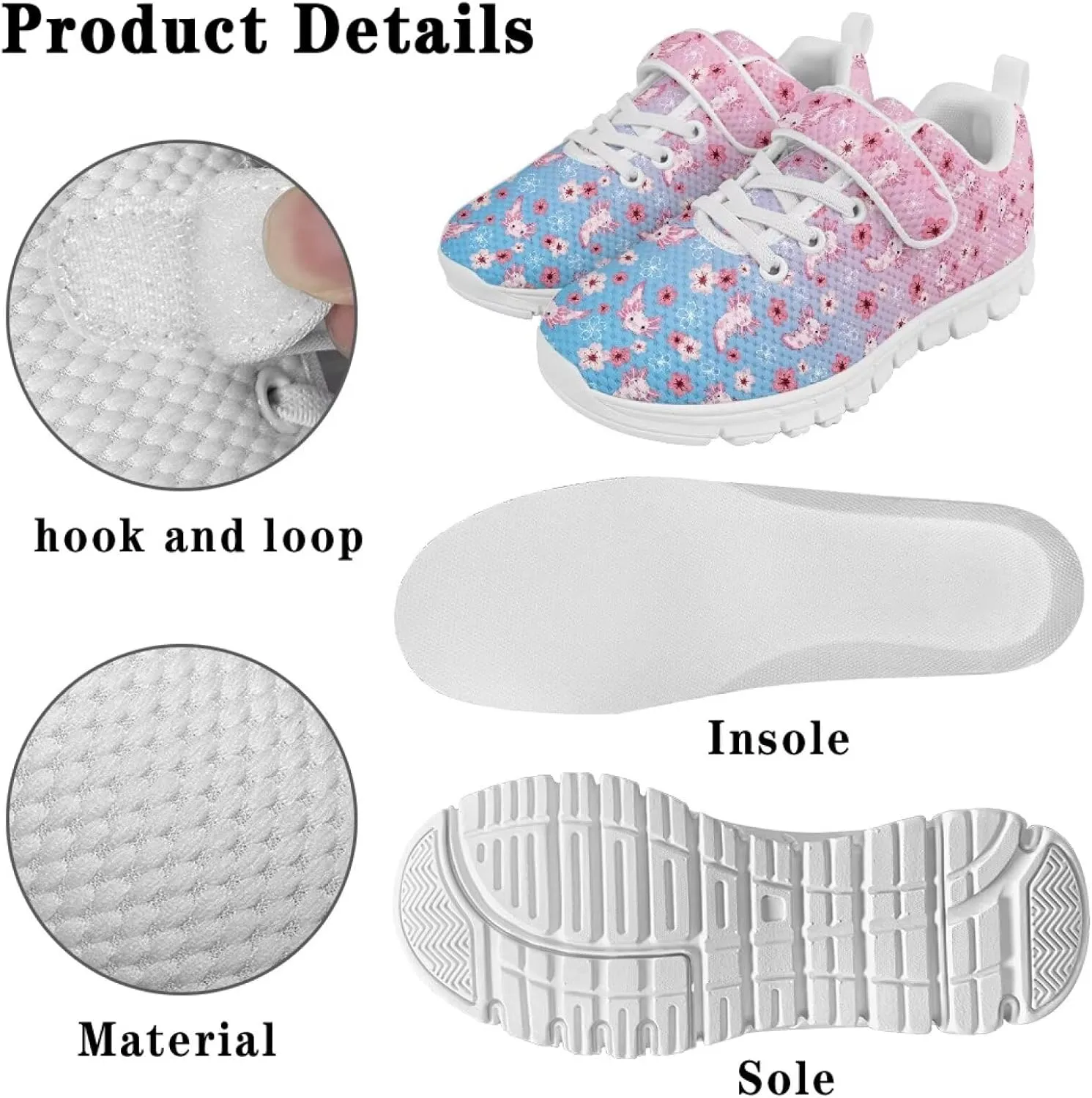 Running Athletic Shoes for Boys Girls Slip On Tennis Shoes Kids Shoes
