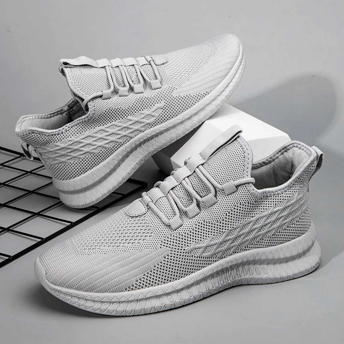 Running Shoes for Men Casual Slip on Tennis Walking Sneakers Lightweight Breathable Mesh Fashion Gym Athletic Sports Workout Shoes