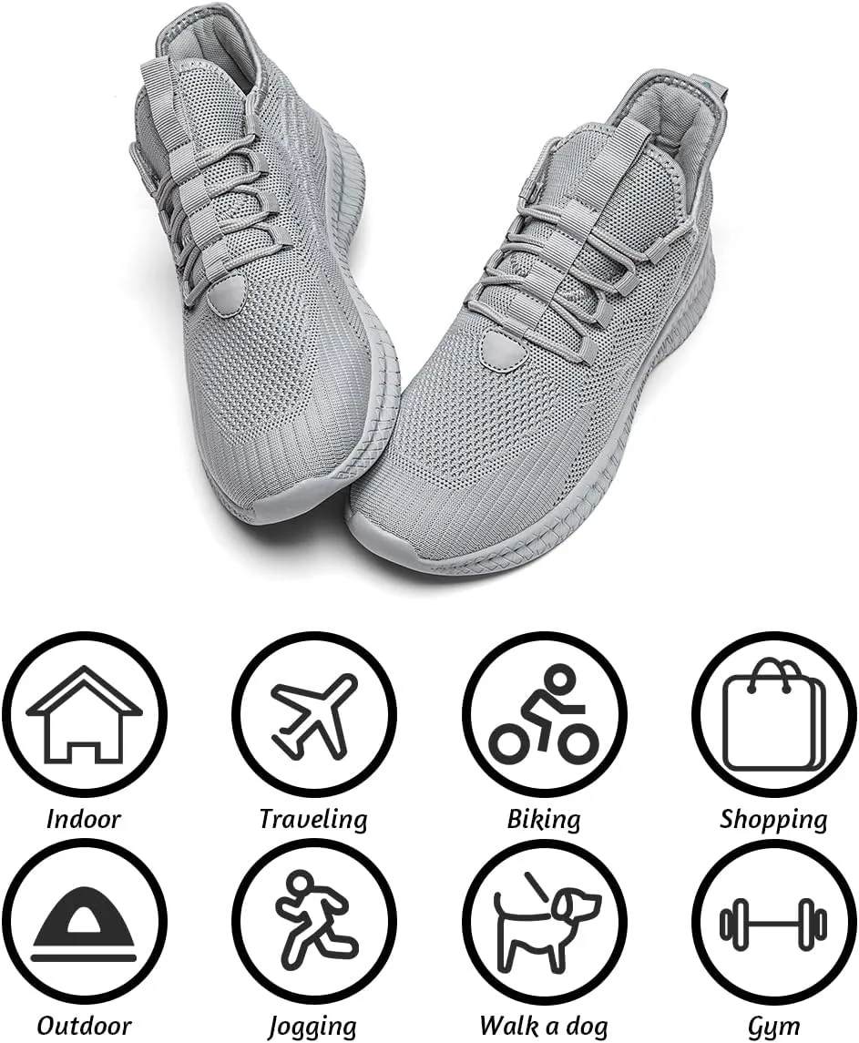 Running Shoes for Men Casual Slip on Tennis Walking Sneakers Lightweight Breathable Mesh Fashion Gym Athletic Sports Workout Shoes