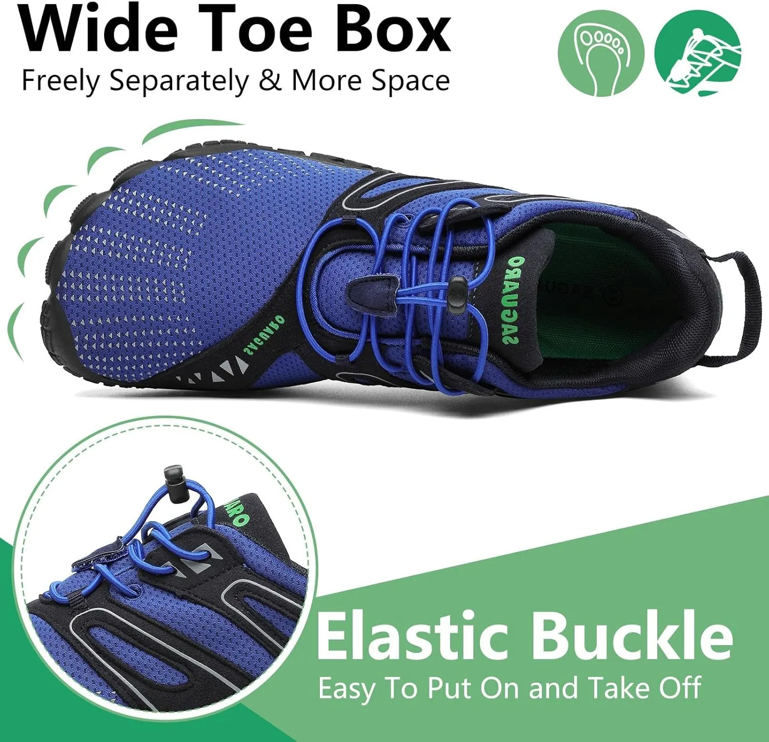 SAGUARO Womens Mens Barefoot Shoes Minimalist Trail Runner Wide Toe Box Zero Drop Outdoor Cross Training Shoe