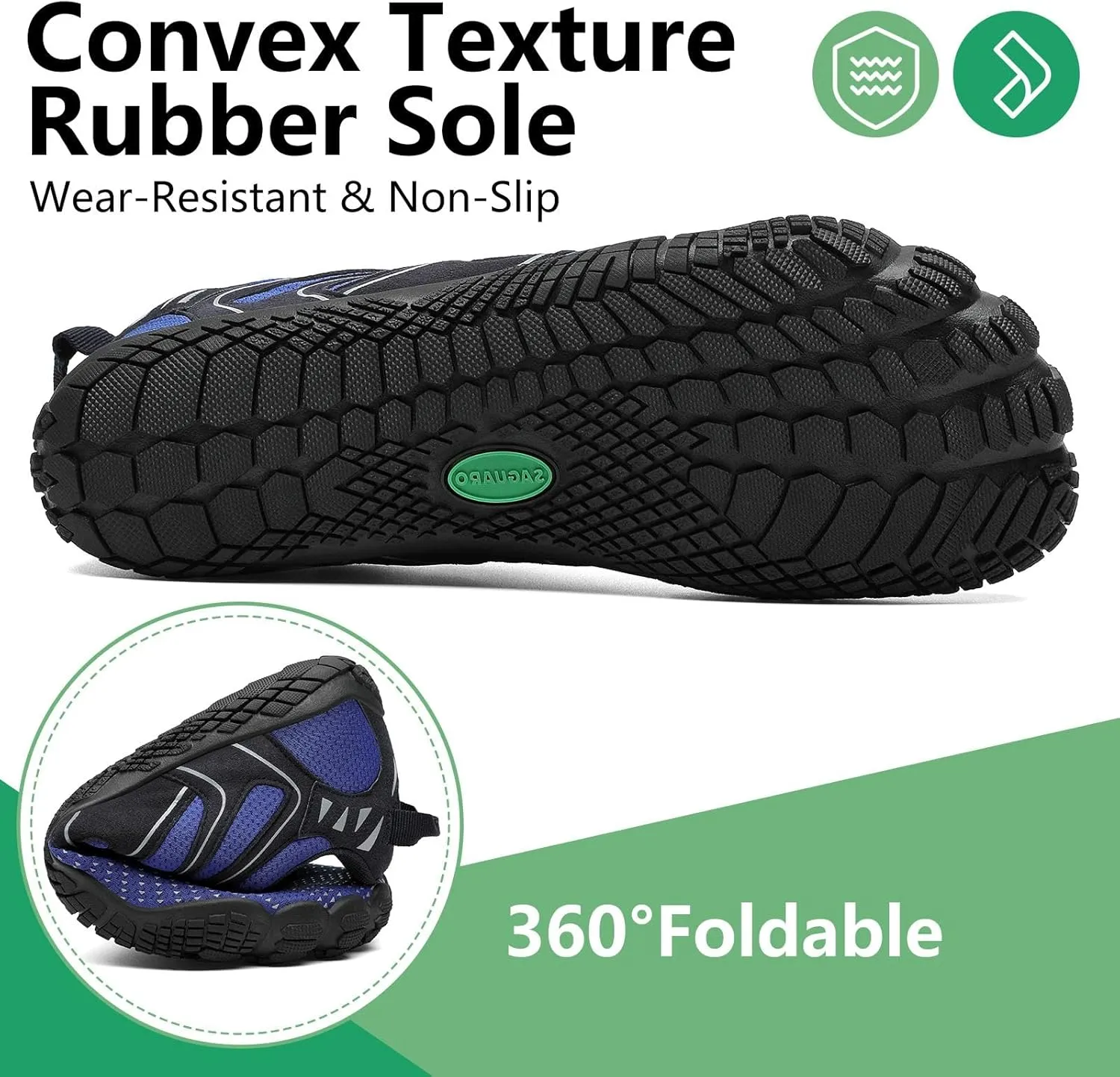 SAGUARO Womens Mens Barefoot Shoes Minimalist Trail Runner Wide Toe Box Zero Drop Outdoor Cross Training Shoe