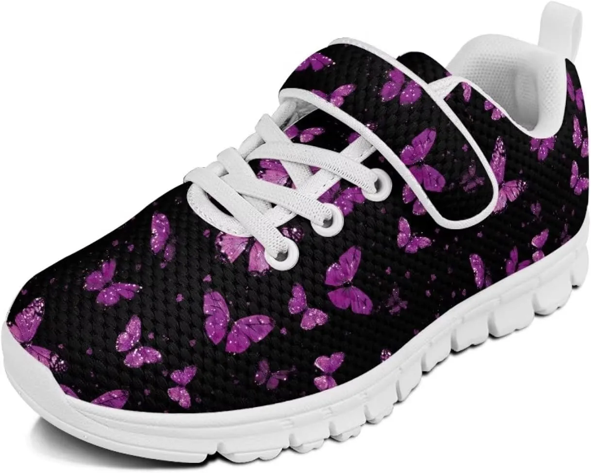 Showudesigns Slip On Sneakers for Kids Girls Running Tennis Shoes Gym School Exercise Trainers