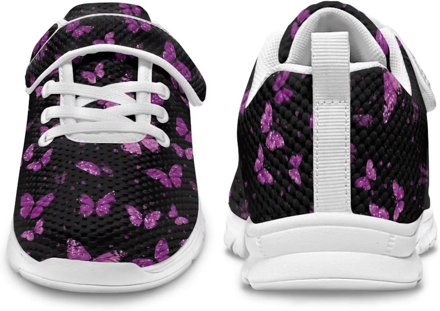 Showudesigns Slip On Sneakers for Kids Girls Running Tennis Shoes Gym School Exercise Trainers