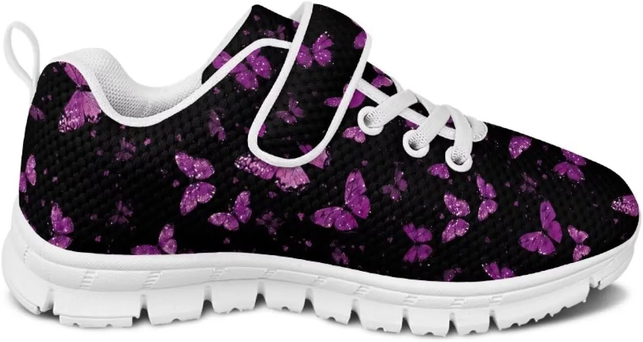 Showudesigns Slip On Sneakers for Kids Girls Running Tennis Shoes Gym School Exercise Trainers
