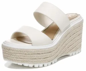 Slide Platform Sam Wedges Edelman Slip Ivory On Trusted by customers Espadrilles Modern Best-reviewed Sandals Luca