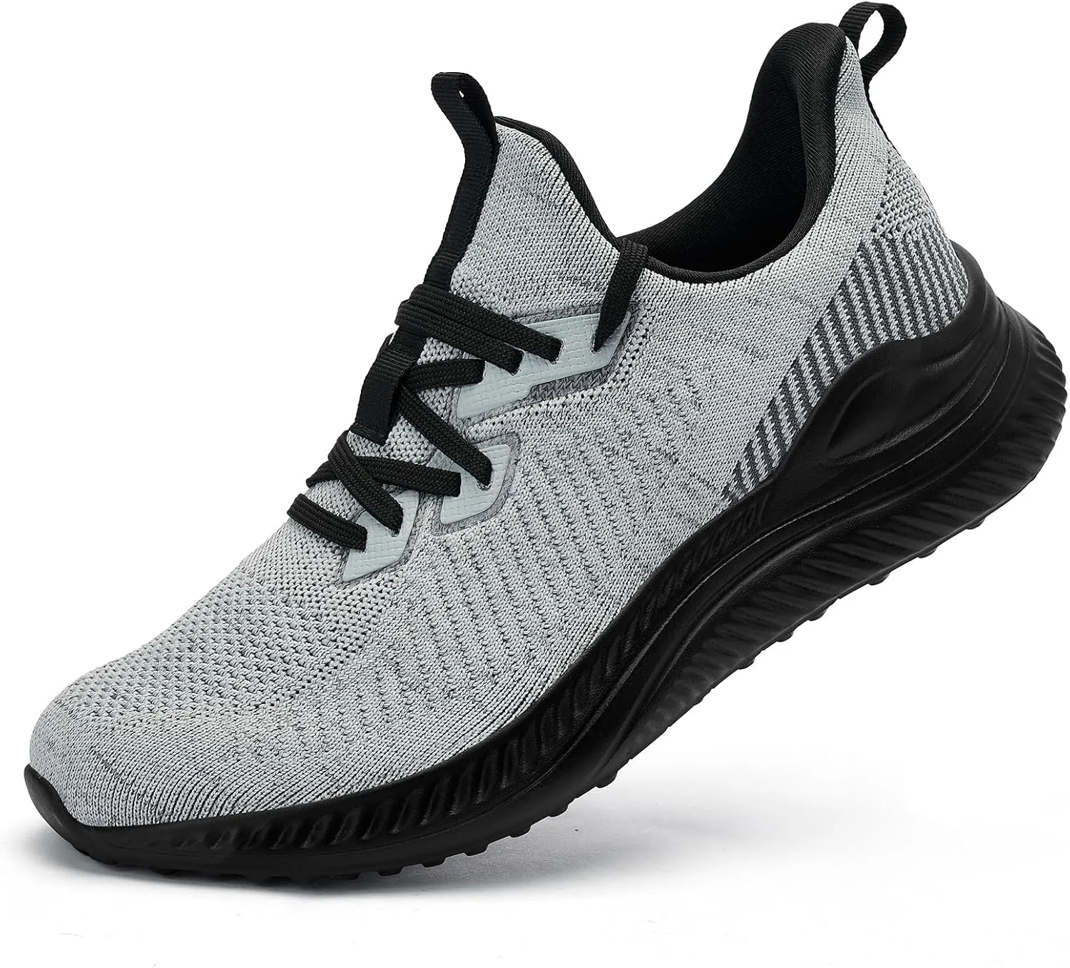 Slow Man Mens Walking Sneakers Wide Width Slip on Tennis Shoes,Lightweight Breathable Running Shoes,Ideal for Athletic Workout Gym Jogging and Casual Wear