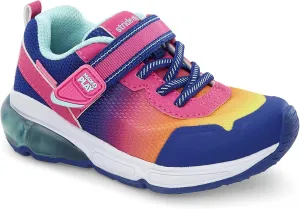 Stride Rite Girls M2P Radiant Bounce Sneaker, Magenta Multi, 7 Wide Toddler