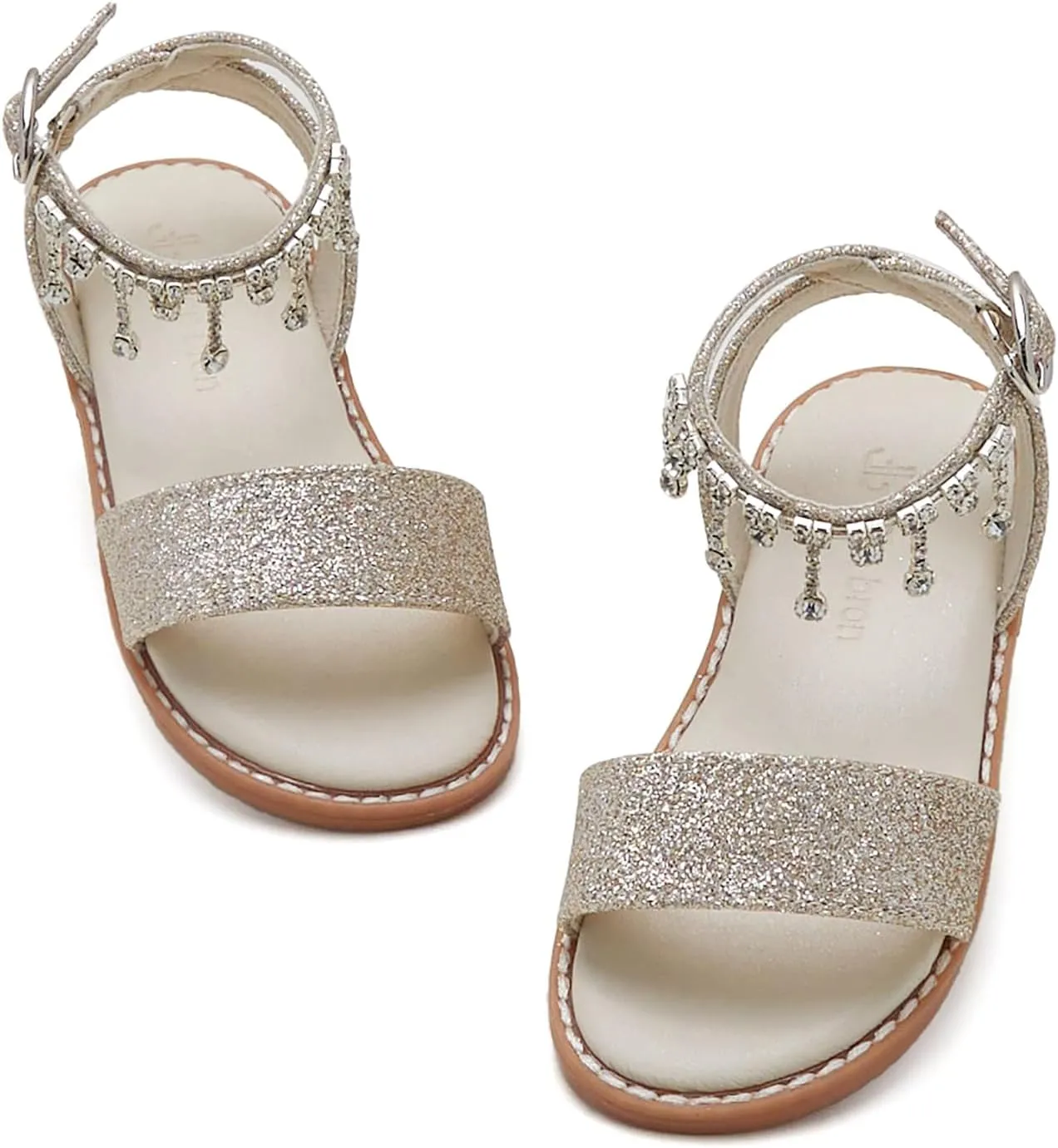 THEE BRON Toddler Girls Dress Sandals Kids Butterfly Floral Summer Sandalias Shoes