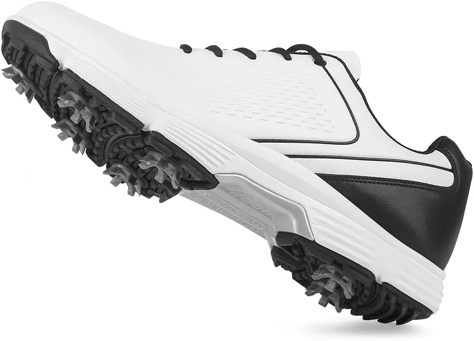 THESTRON Professional Golf Shoes for Men 7 Spikes Non-Slip Outdoor Golf Sport Training Sneakers Mens Comfortable Sport Shoes for Golfing Size 7-15