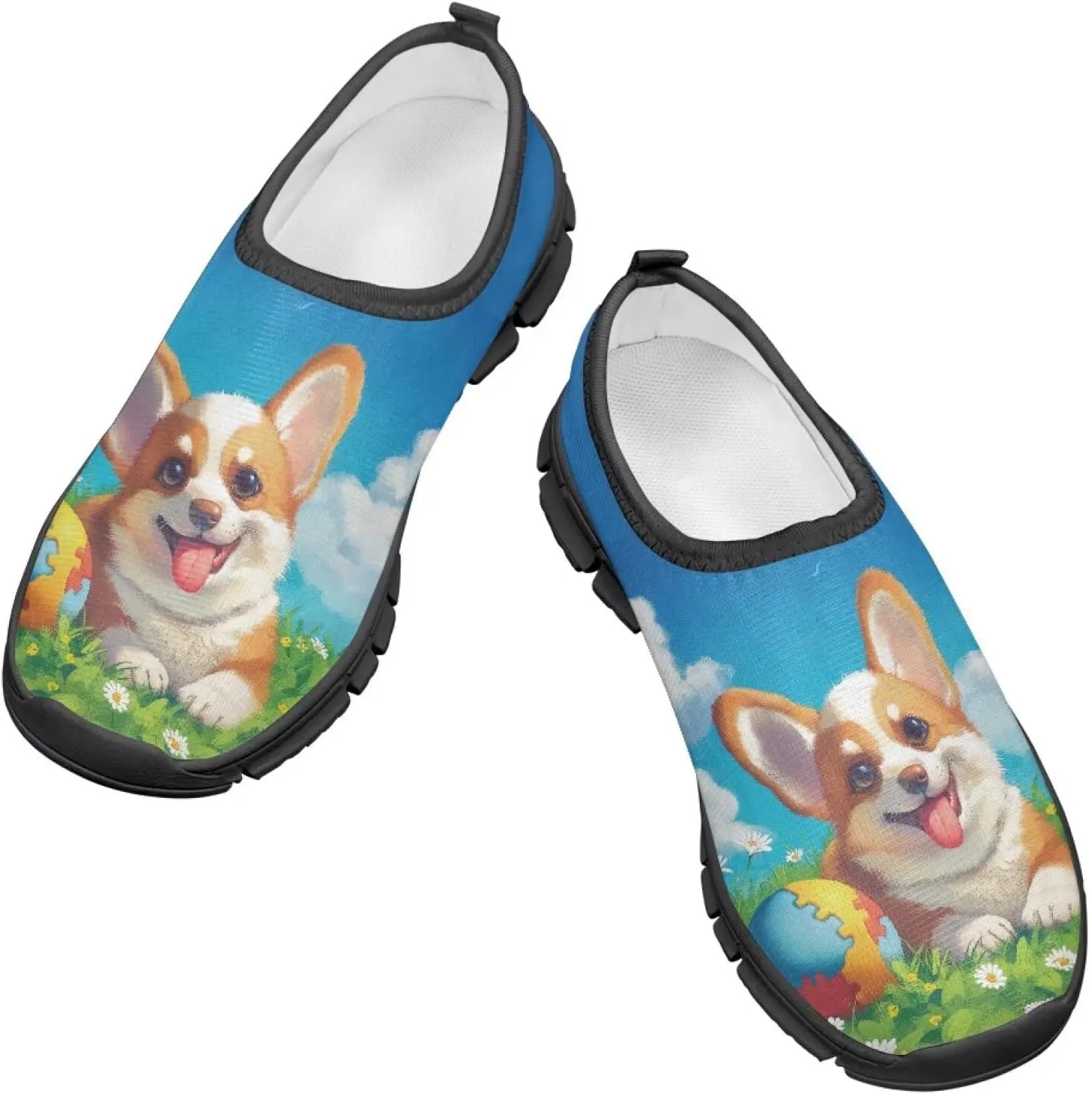 TODIYADDU Cute Lightweight Shoes for Girls Athletic Slip On Sneakers Casual Footwear