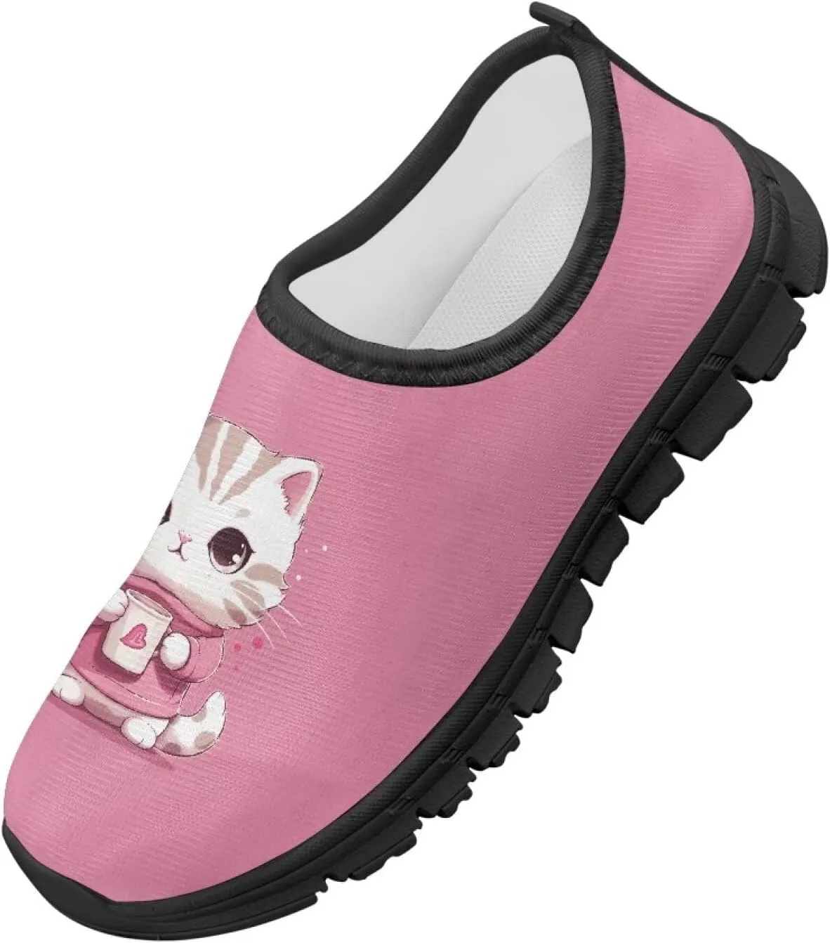 TODIYADDU Cute Lightweight Shoes for Girls Athletic Slip On Sneakers Casual Footwear