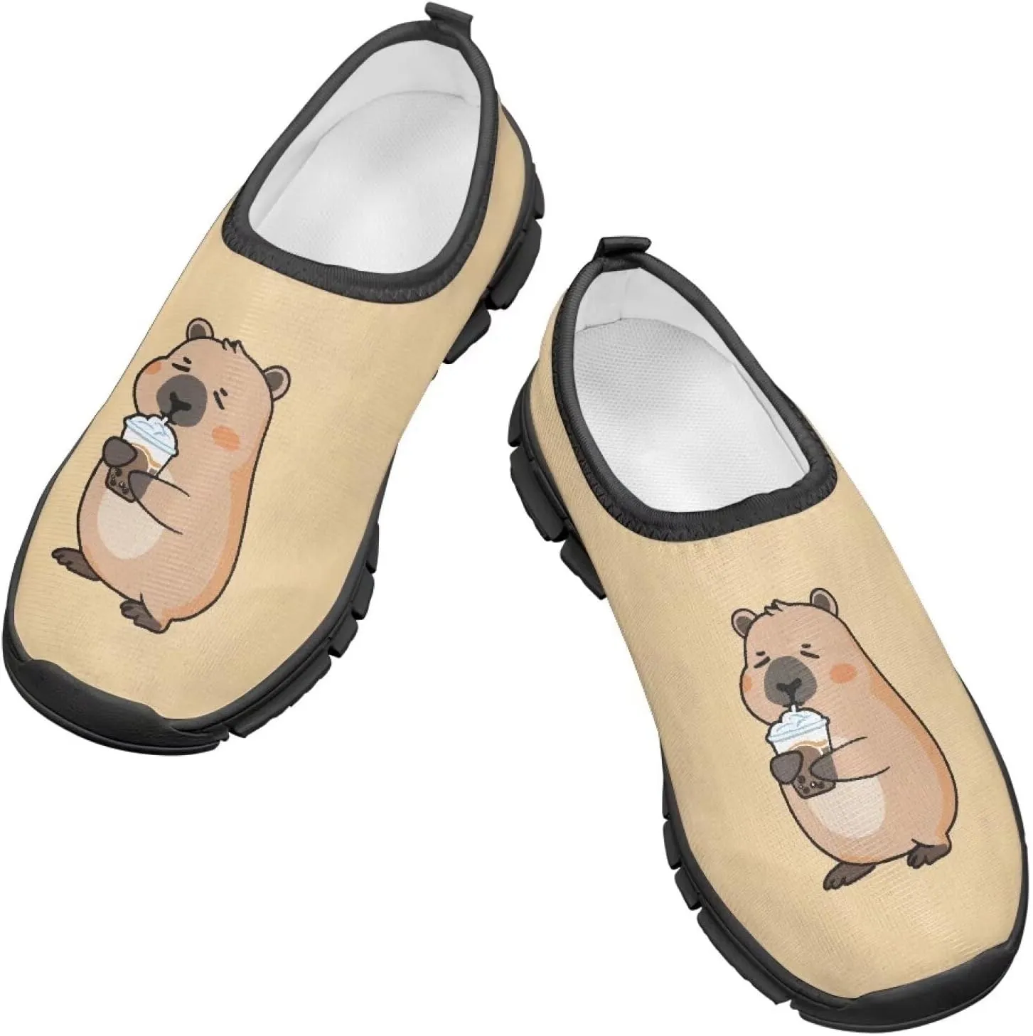 TODIYADDU Cute Lightweight Shoes for Girls Athletic Slip On Sneakers Casual Footwear