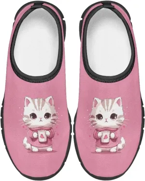 TODIYADDU Cute Lightweight Shoes for Girls Athletic Slip On Sneakers Casual Footwear