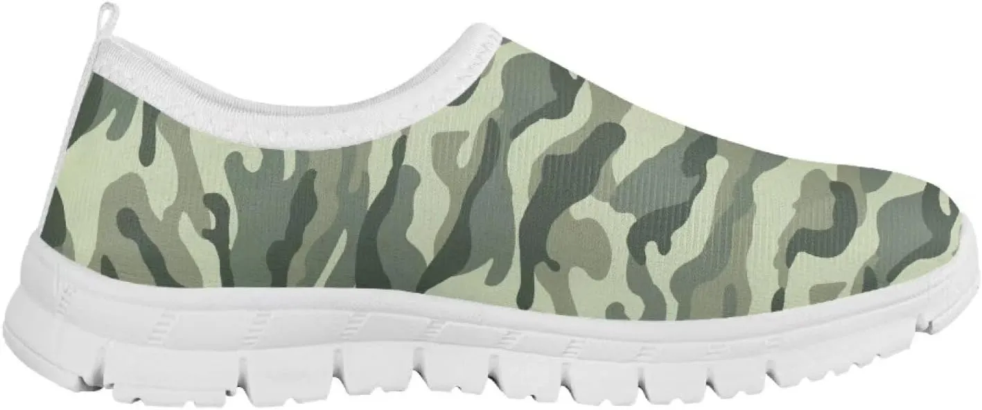 TODIYADDU Soccer Basketball Sports Lover Shoes for Boys Athletic Slip On Sneakers, White