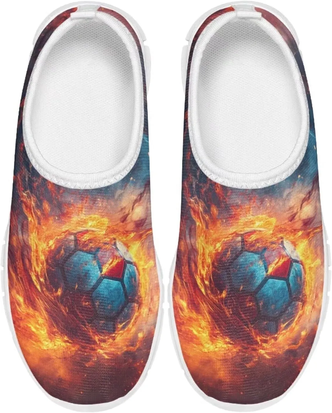 TODIYADDU Soccer Basketball Sports Lover Shoes for Boys Athletic Slip On Sneakers, White