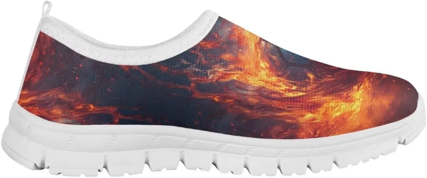 TODIYADDU Soccer Basketball Sports Lover Shoes for Boys Athletic Slip On Sneakers, White