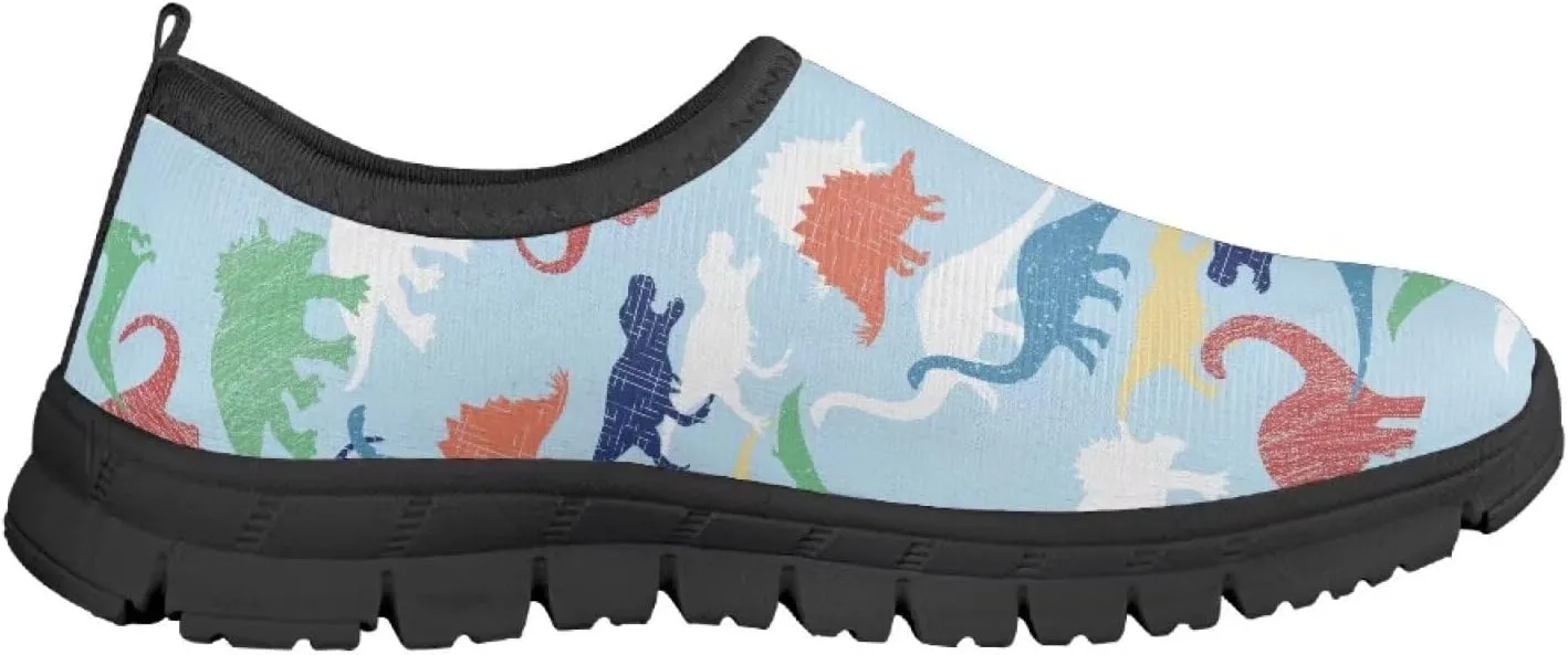 TODIYADDU Soccer Basketball Sports Lover Shoes for Boys Athletic Slip On Sneakers