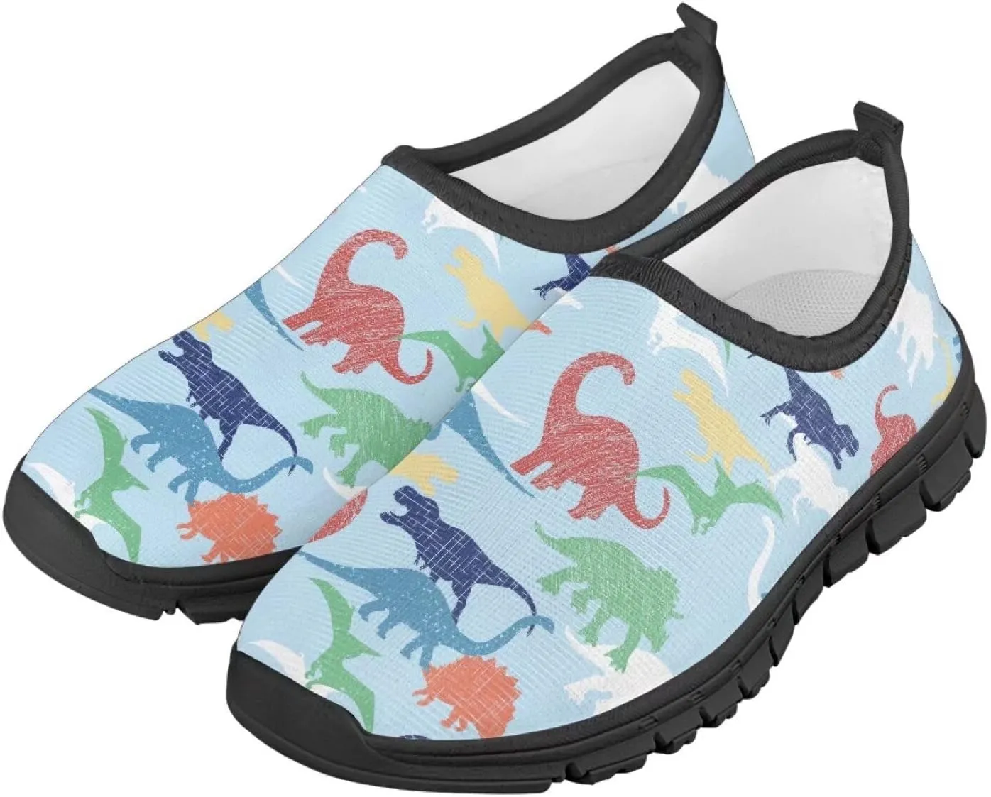 TODIYADDU Soccer Basketball Sports Lover Shoes for Boys Athletic Slip On Sneakers