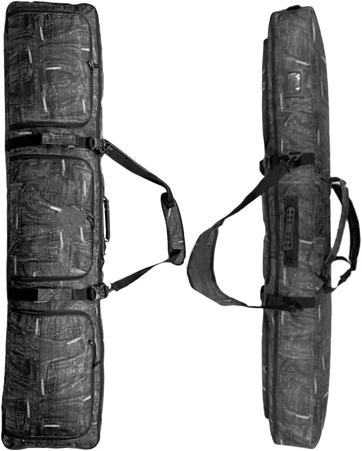 UNISTRENGH Padded Snowboard Bag with Wheels - Air Travel Bag for Board, Boots, Helmet, Clothes and Snow Skiing Gear Equipment