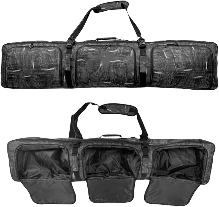 UNISTRENGH Padded Snowboard Bag with Wheels - Air Travel Bag for Board, Boots, Helmet, Clothes and Snow Skiing Gear Equipment