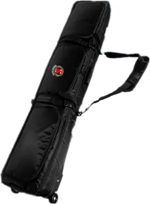 UNISTRENGH Wheelie Fully Padded Snowboard Bag - Air Travel Roller Snowboarding Carry-on Duffel Bag Storage for Board, Boots, Helmet and Snow Skiing Gear