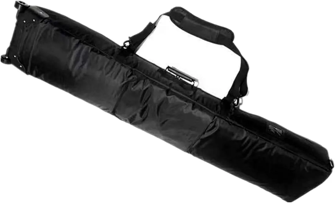 UNISTRENGH Wheelie Fully Padded Snowboard Bag - Air Travel Roller Snowboarding Carry-on Duffel Bag Storage for Board, Boots, Helmet and Snow Skiing Gear