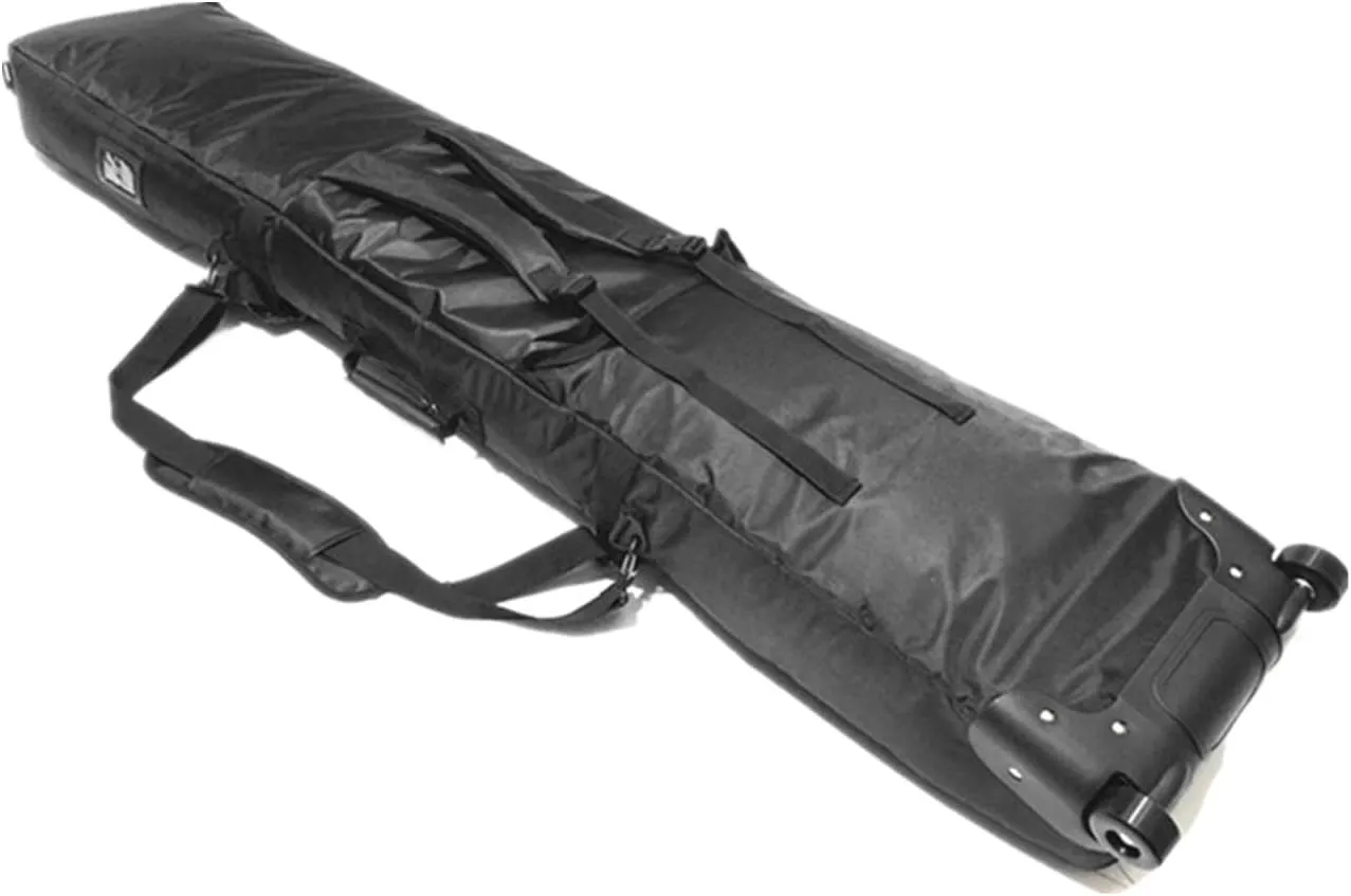 UNISTRENGH Wheelie Ski Snowboard Bag for Air Travel Fully Padded Waterproof Snowboard Backpack with Wheels, Snow Board Duffel Carry Bag