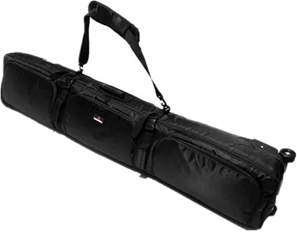 UNISTRENGH Wheelie Ski Snowboard Bag for Air Travel Fully Padded Waterproof Snowboard Backpack with Wheels, Snow Board Duffel Carry Bag
