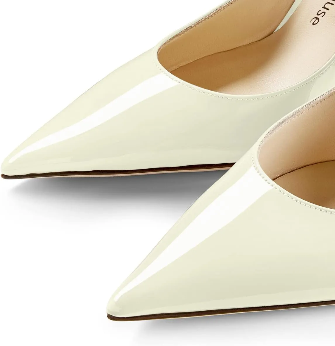 Vaslemuse Women Rhinestone Heeled Mules Pointed Toe Strappy Mule Sandals Stiletto High Heels Slip On Bridal Wedding Pumps for Women