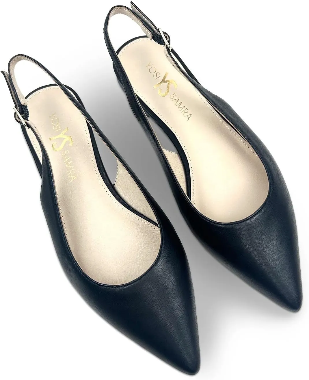 Vera Slingback Flat in Leather