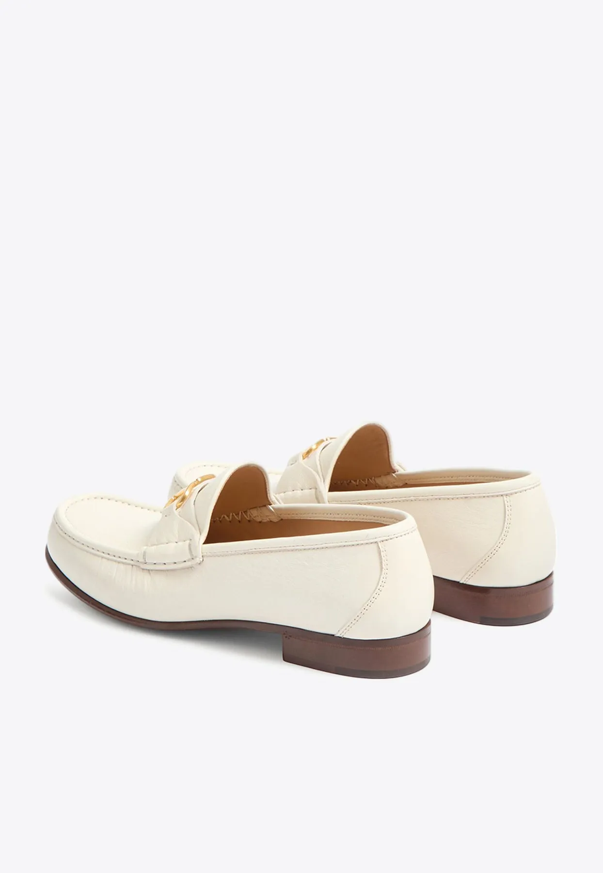 VLogo Signature Leather Loafers