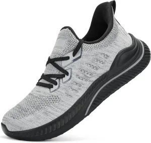 Wide Walking Shoes for Men Slip On Mens Running Shoes Tennis Shoes Lightweight Breathable Walking Sneakers Workout Gym Wide Sneakers