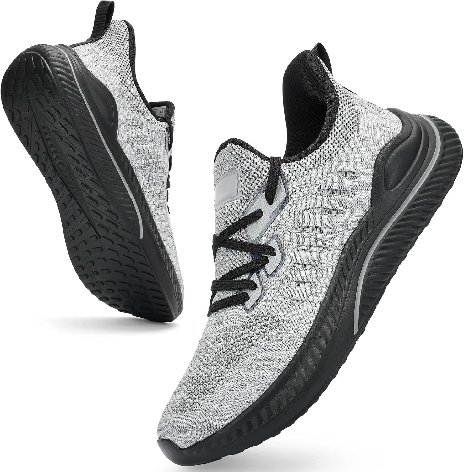Wide Walking Shoes for Men Slip On Mens Running Shoes Tennis Shoes Lightweight Breathable Walking Sneakers Workout Gym Wide Sneakers