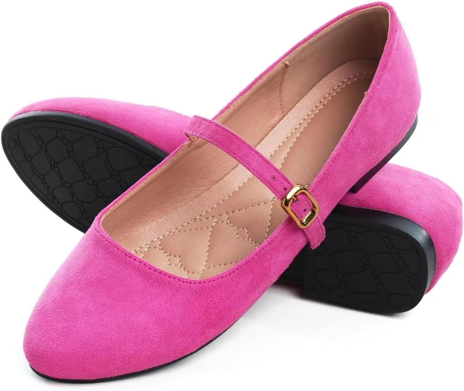 Women Classy Cute Bow-Knot Ballet Flats Round Toe Daily Cozy Comfort Slip on Flat Shoes