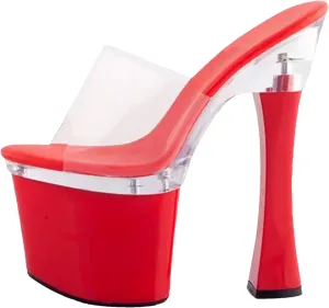 Women's 18cm Platform Flip Flops - Ultra High Thick Heel Sandals