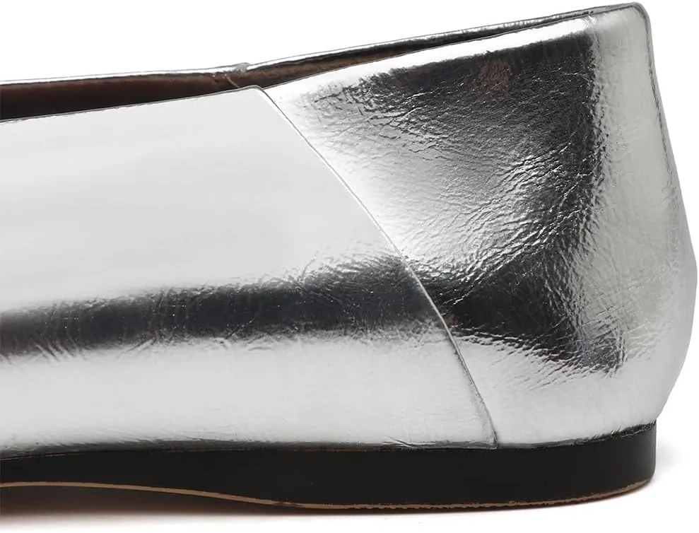 Women's Ballet Flats Closed Square Toe Slip On Flats Comfortable Dressy Casual Work Office Shoes