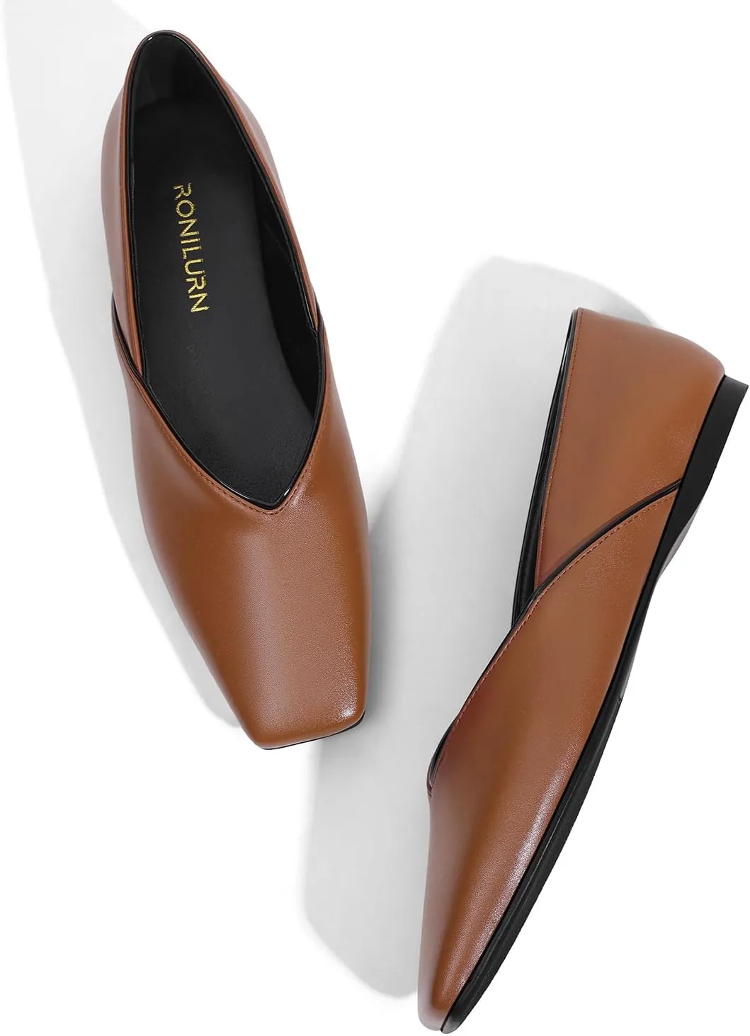 Women's Flats Comfortable Square Toe Ballet Flats Slip On Casual Dress Shoes Flats for Women