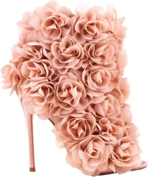 Women's Rose Cross-Tie Sandals - Open Toe Dressy High Heels