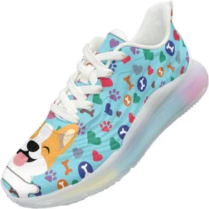 Womens Sneakers Breathable Comfortable Running Shoes Fashion Lightweight Non-Slip Outdoor Hiking Shoes for Athletic Size 6-11 White Sole